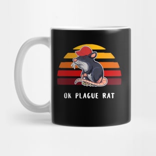 OK Plague Rat Red Hat Rat Gradient Mug